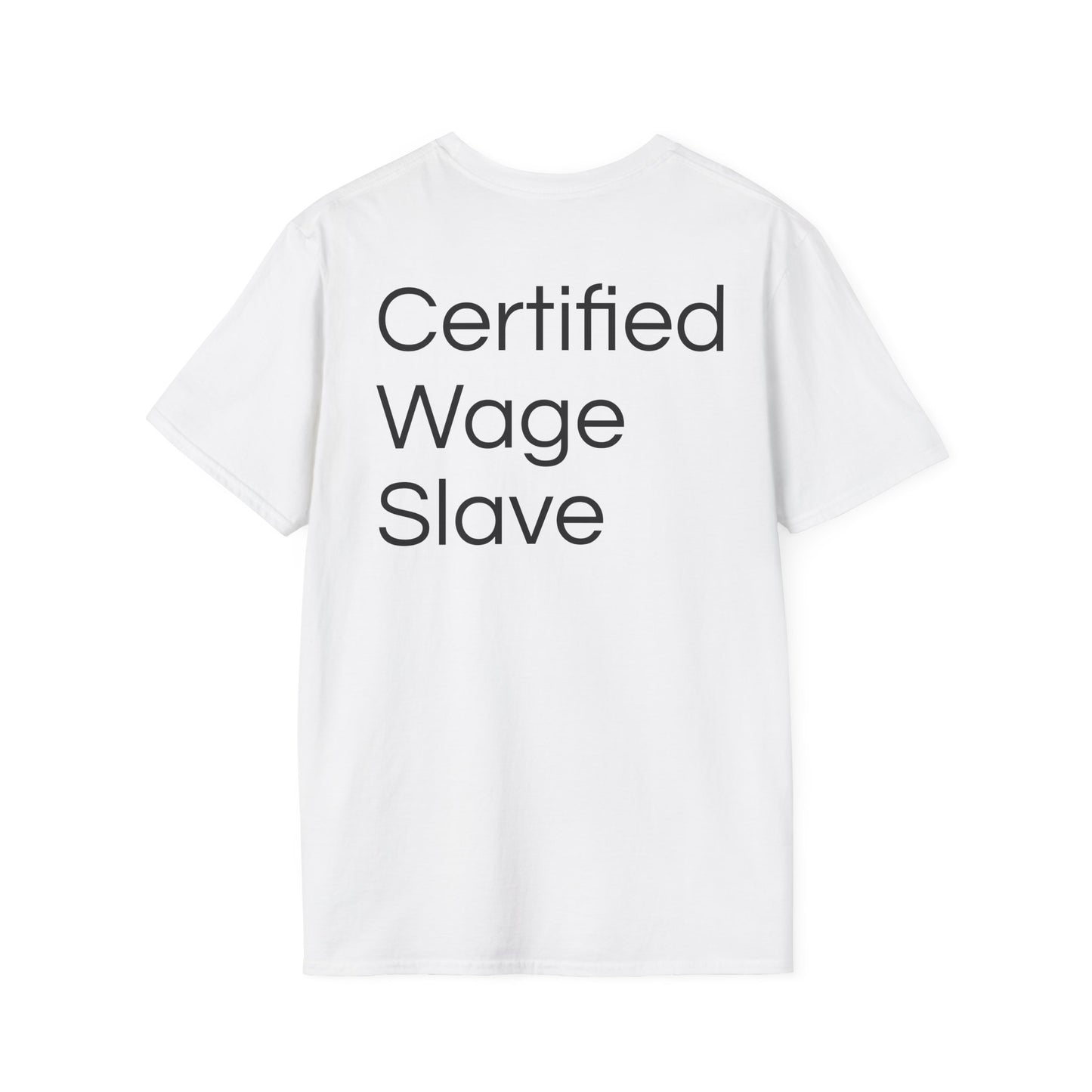 Certified Wage Slave T-Shirt — NowThatsAmerica.com Eagle Logo Tee