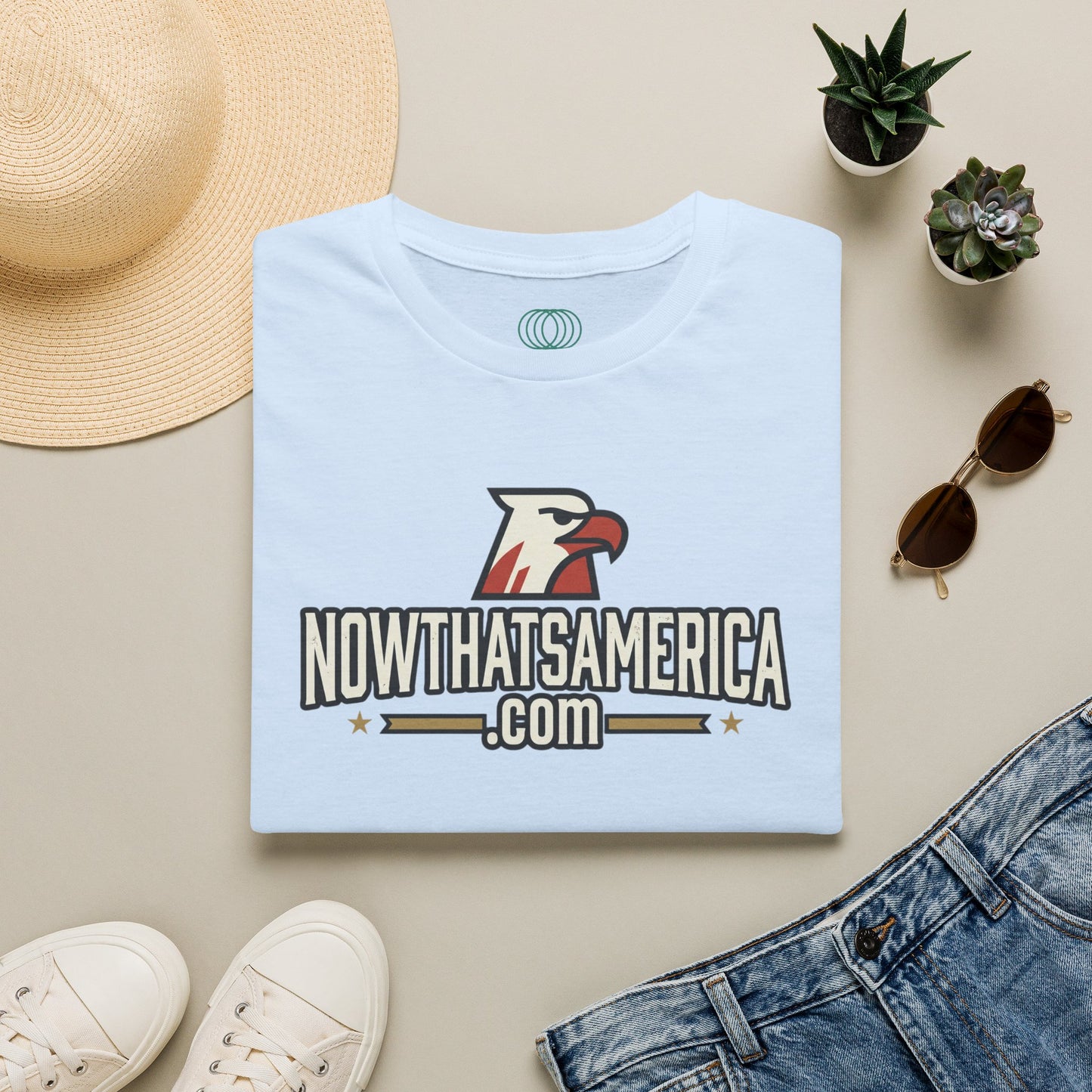 Certified Wage Slave T-Shirt — NowThatsAmerica.com Eagle Logo Tee