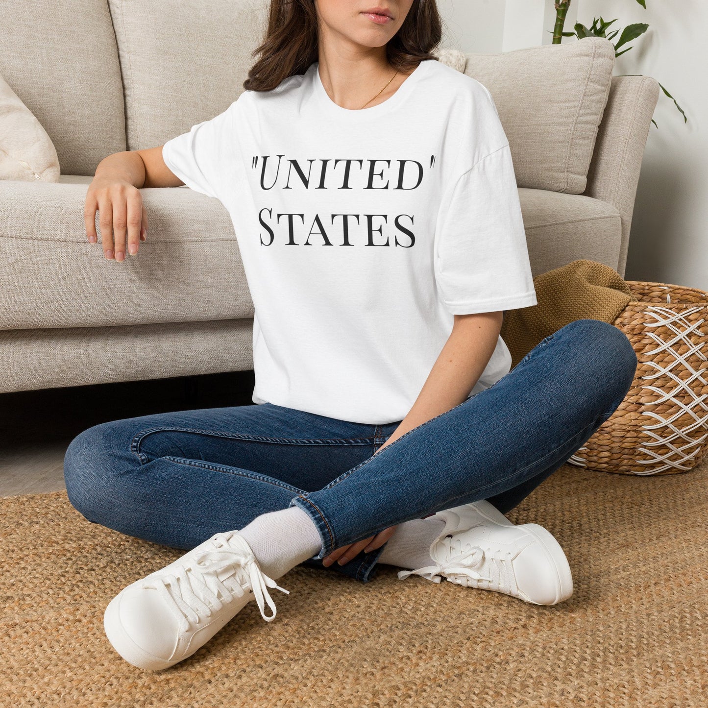 T-Shirt — “UNITED” States Minimalist Patriotic Tee