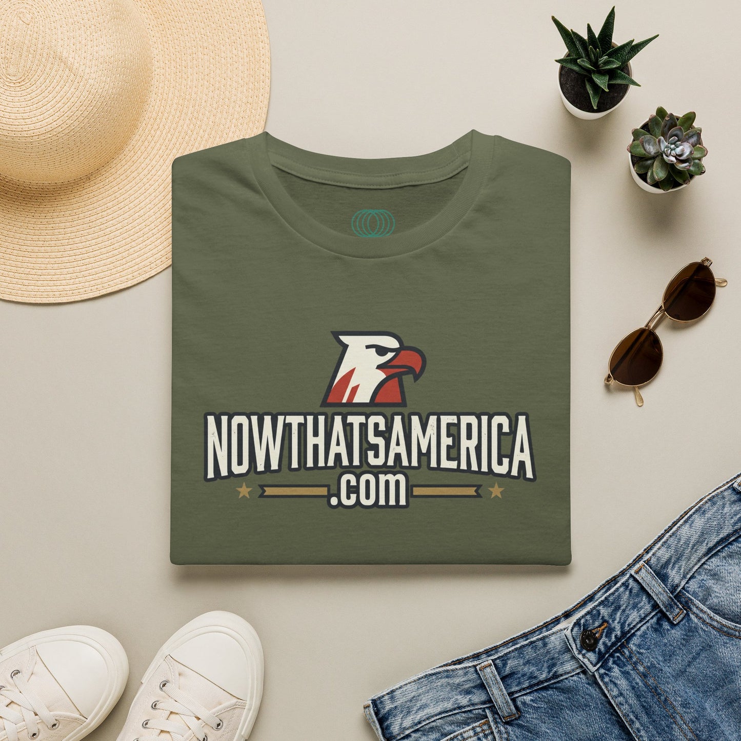 Certified Wage Slave T-Shirt — NowThatsAmerica.com Eagle Logo Tee