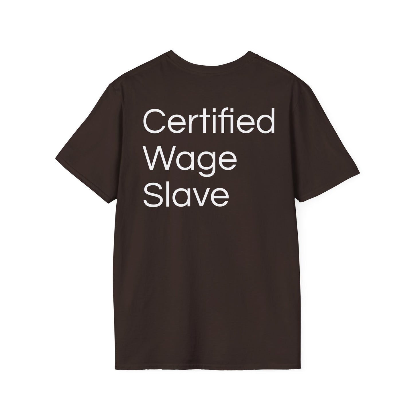 Certified Wage Slave T-Shirt — NowThatsAmerica.com Eagle Logo Tee