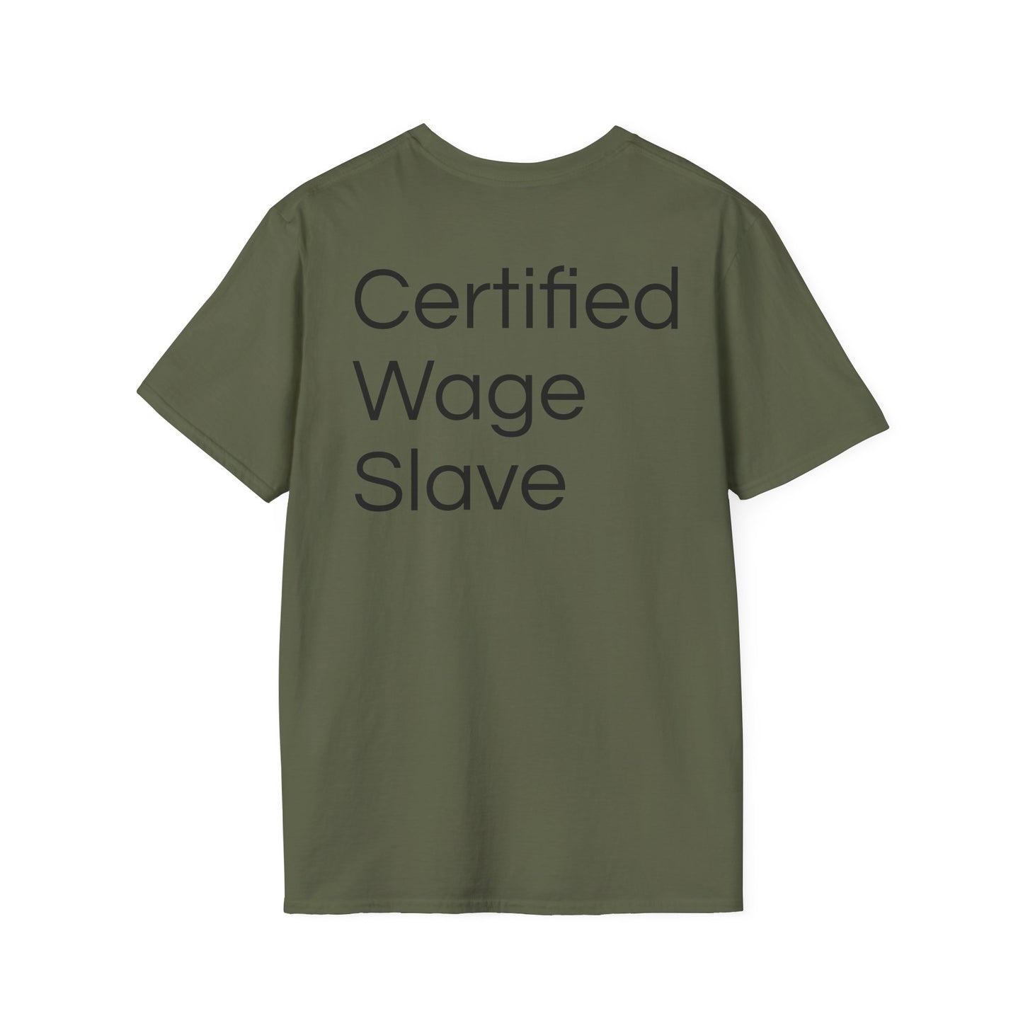 Certified Wage Slave T-Shirt — NowThatsAmerica.com Eagle Logo Tee