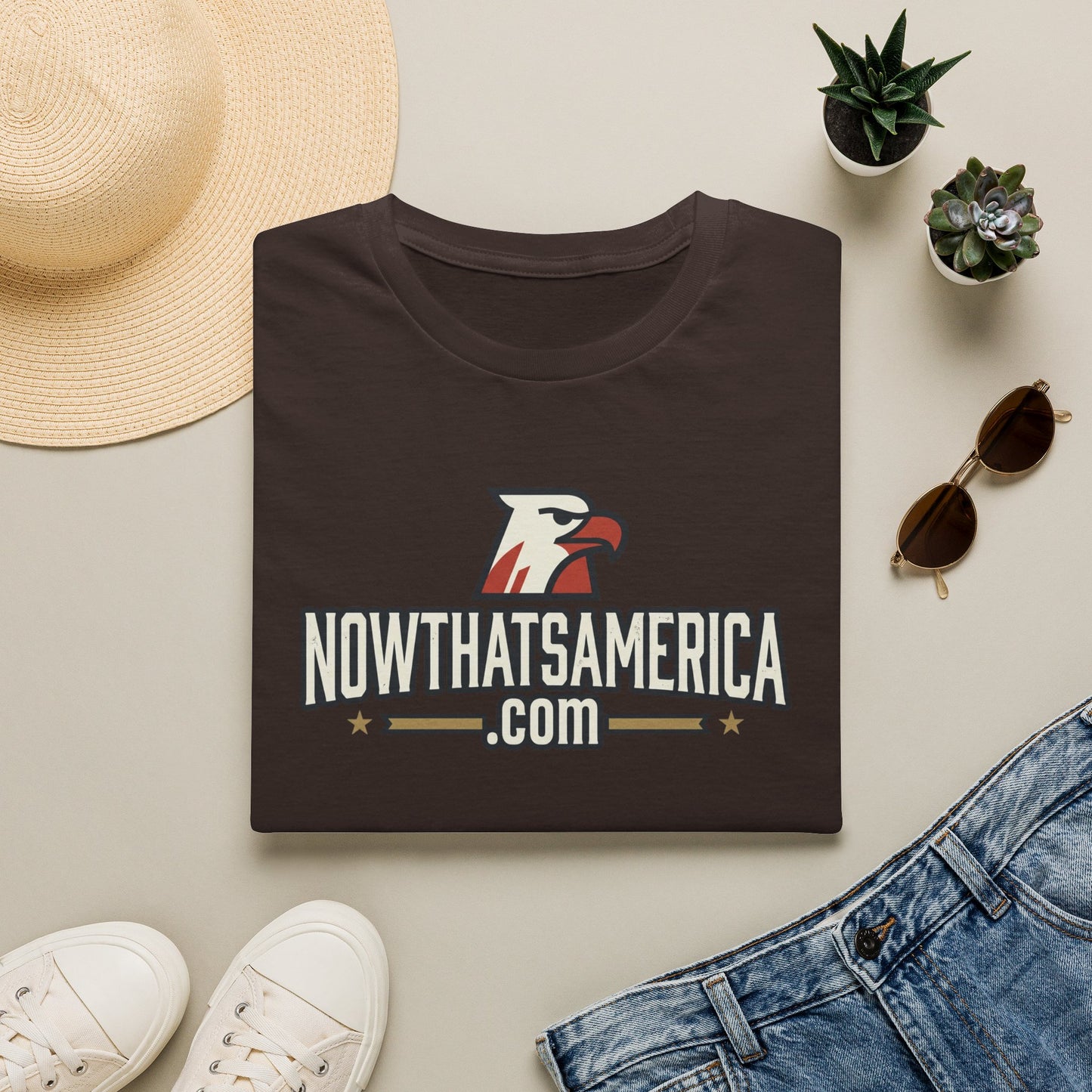 Certified Wage Slave T-Shirt — NowThatsAmerica.com Eagle Logo Tee