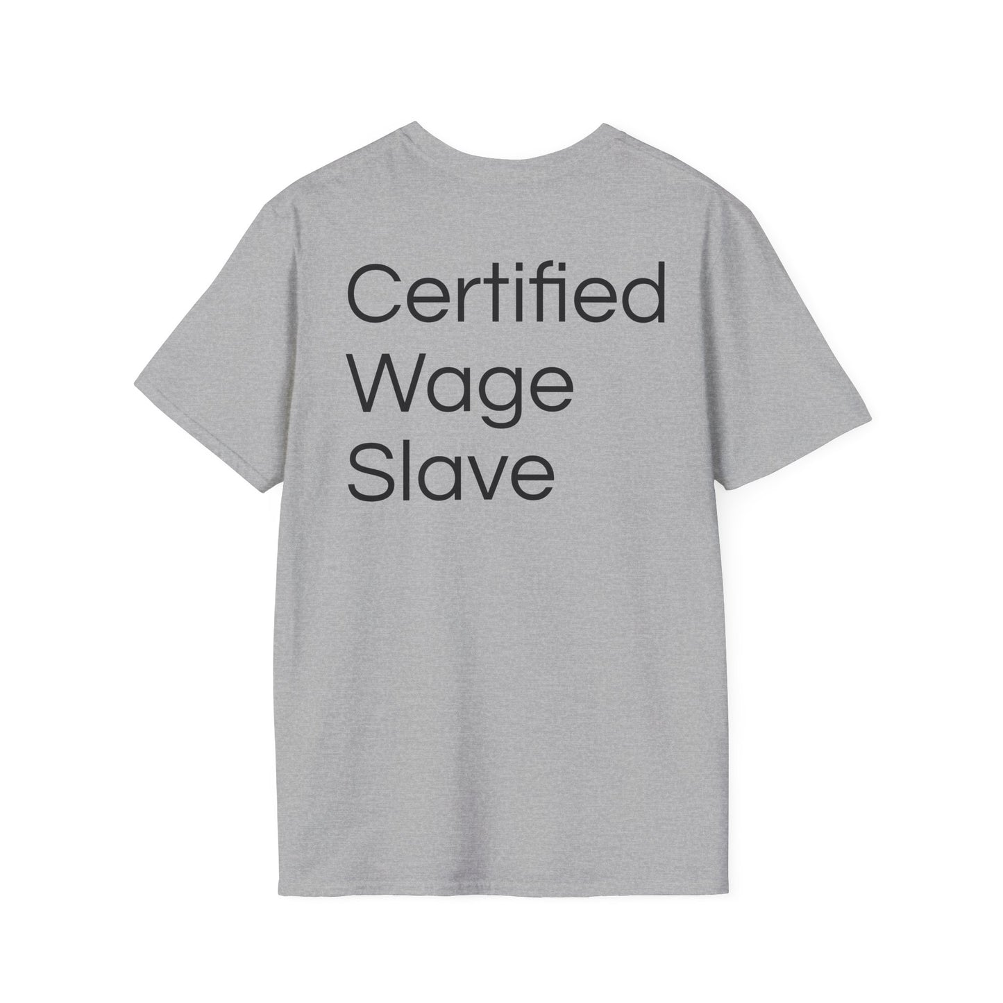 Certified Wage Slave T-Shirt — NowThatsAmerica.com Eagle Logo Tee