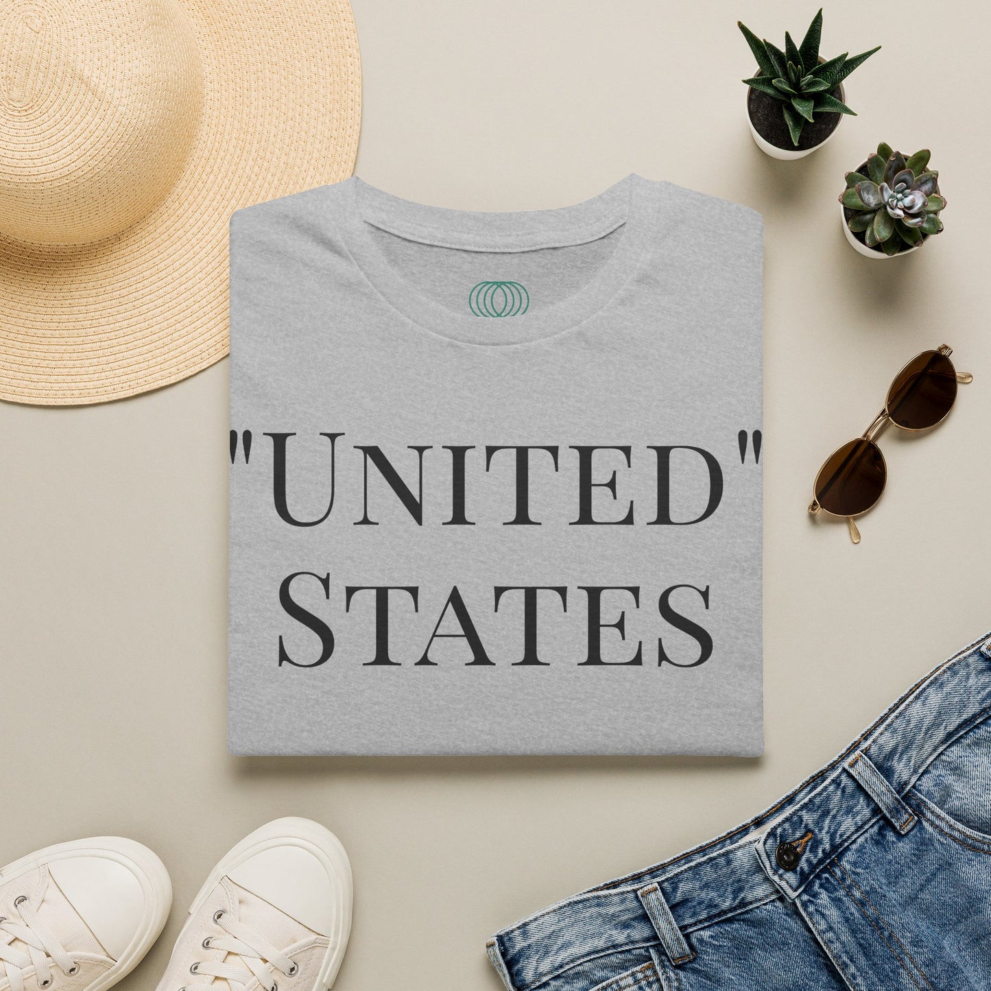 T-Shirt — “UNITED” States Minimalist Patriotic Tee