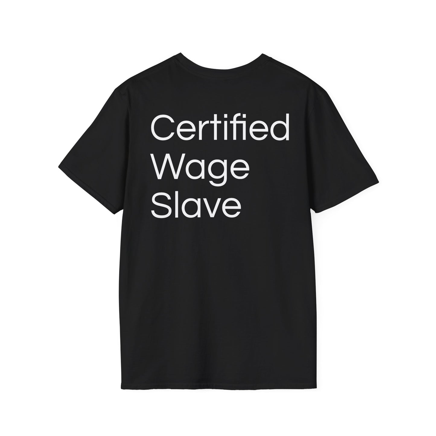 Certified Wage Slave T-Shirt — NowThatsAmerica.com Eagle Logo Tee