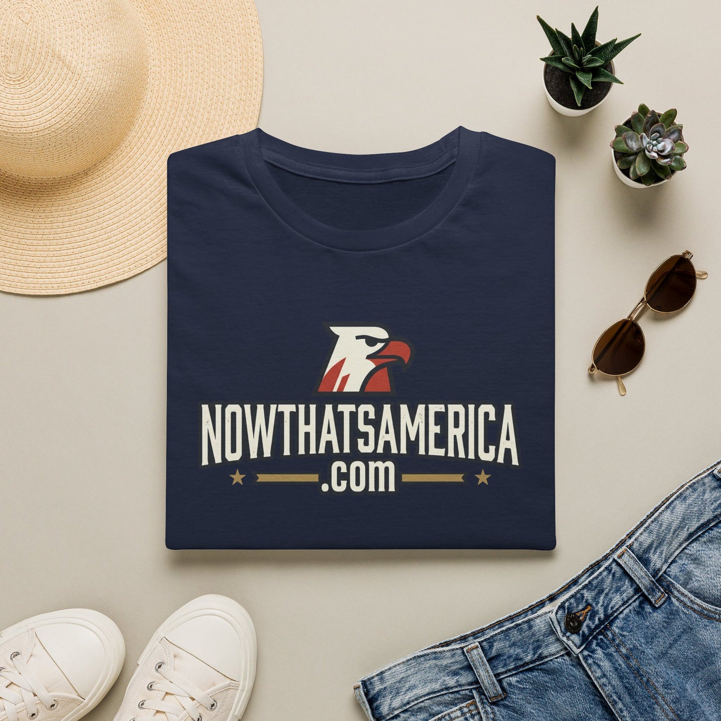 Certified Wage Slave T-Shirt — NowThatsAmerica.com Eagle Logo Tee