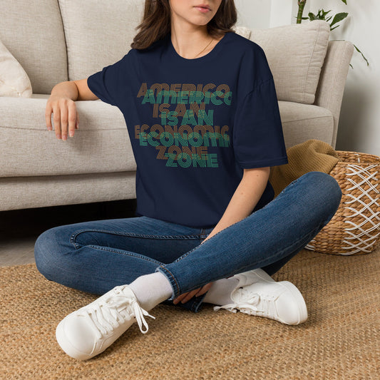 America Is An Economic Zone — Political Graphic T-Shirt