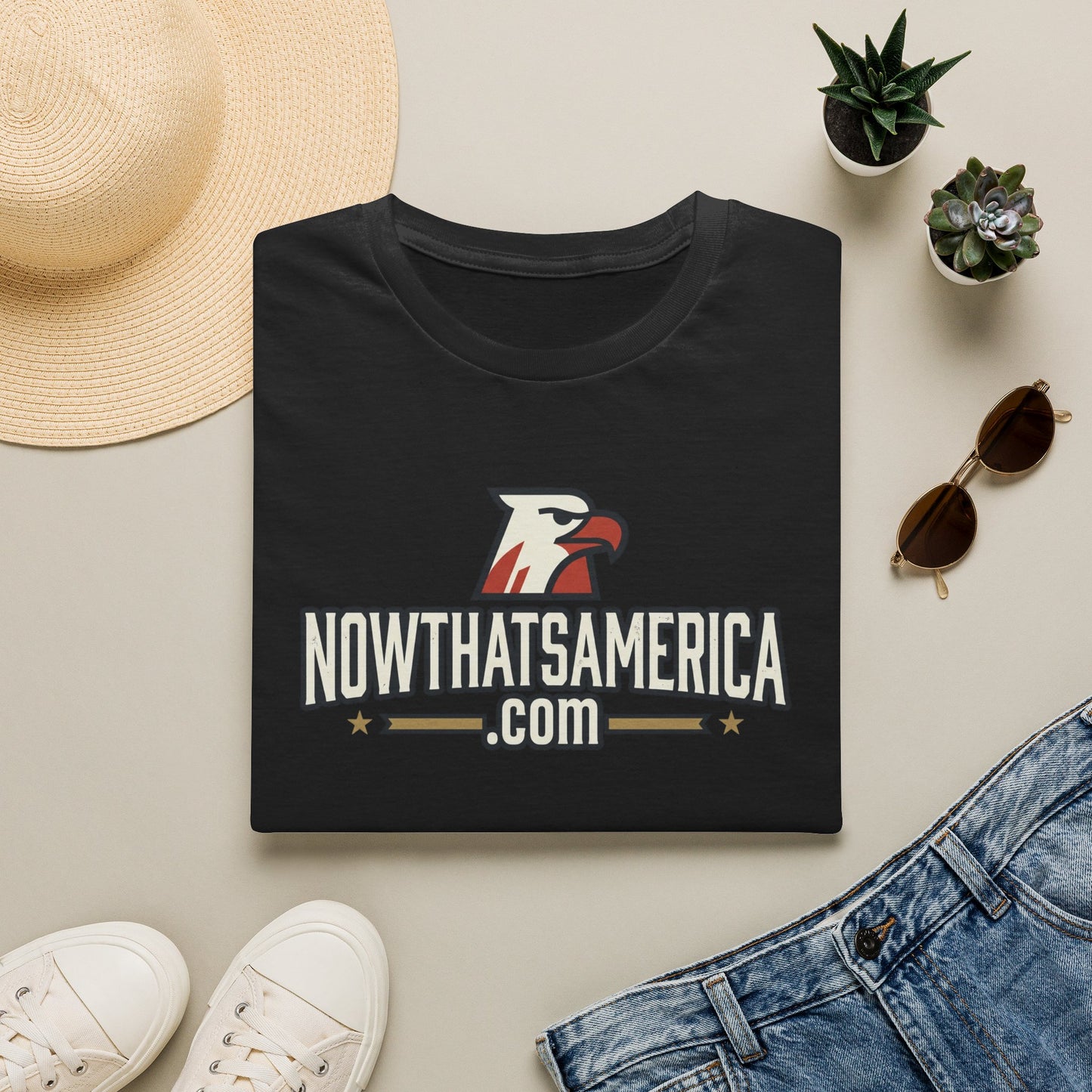 Certified Wage Slave T-Shirt — NowThatsAmerica.com Eagle Logo Tee