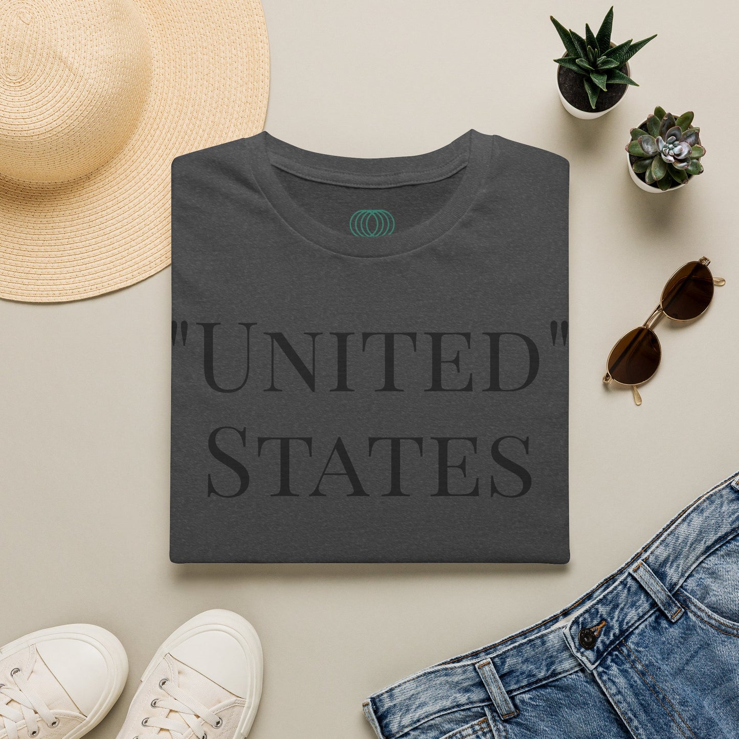 T-Shirt — “UNITED” States Minimalist Patriotic Tee