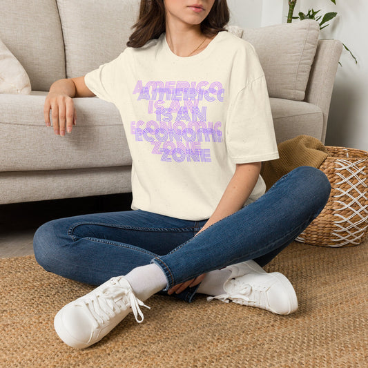 America Is An Economic Zone — Political Graphic T-Shirt