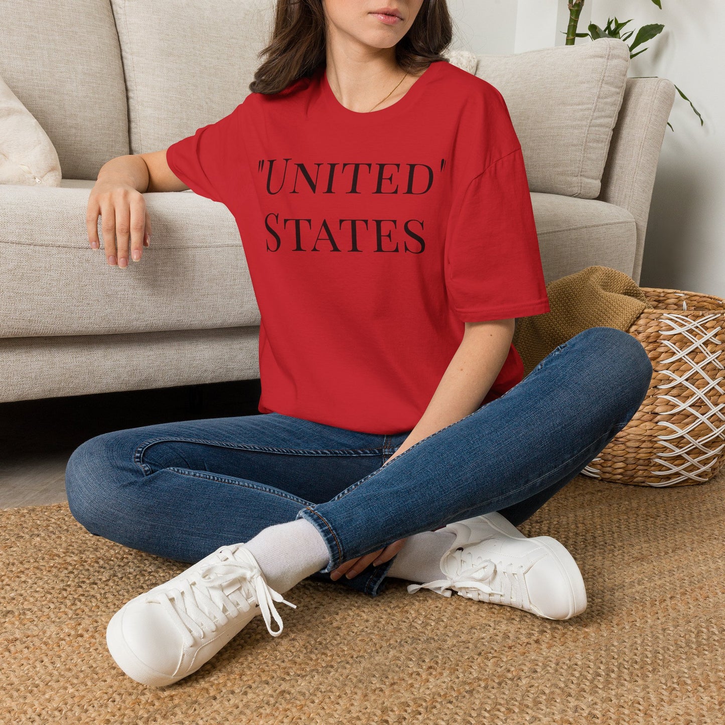 T-Shirt — “UNITED” States Minimalist Patriotic Tee