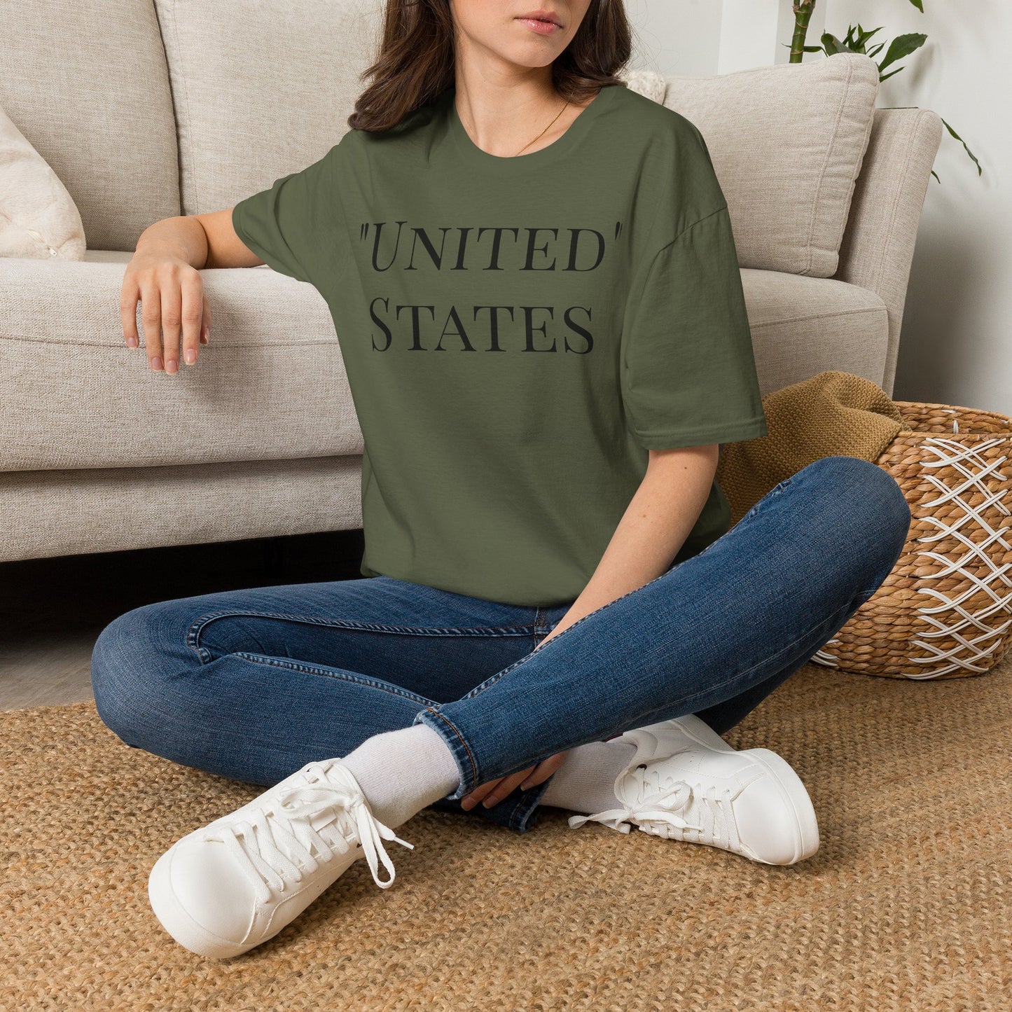 T-Shirt — “UNITED” States Minimalist Patriotic Tee