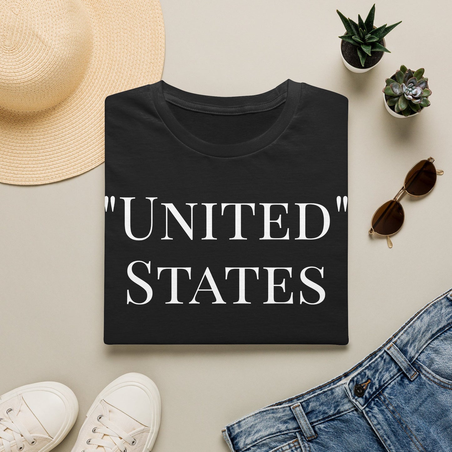 T-Shirt — “UNITED” States Minimalist Patriotic Tee