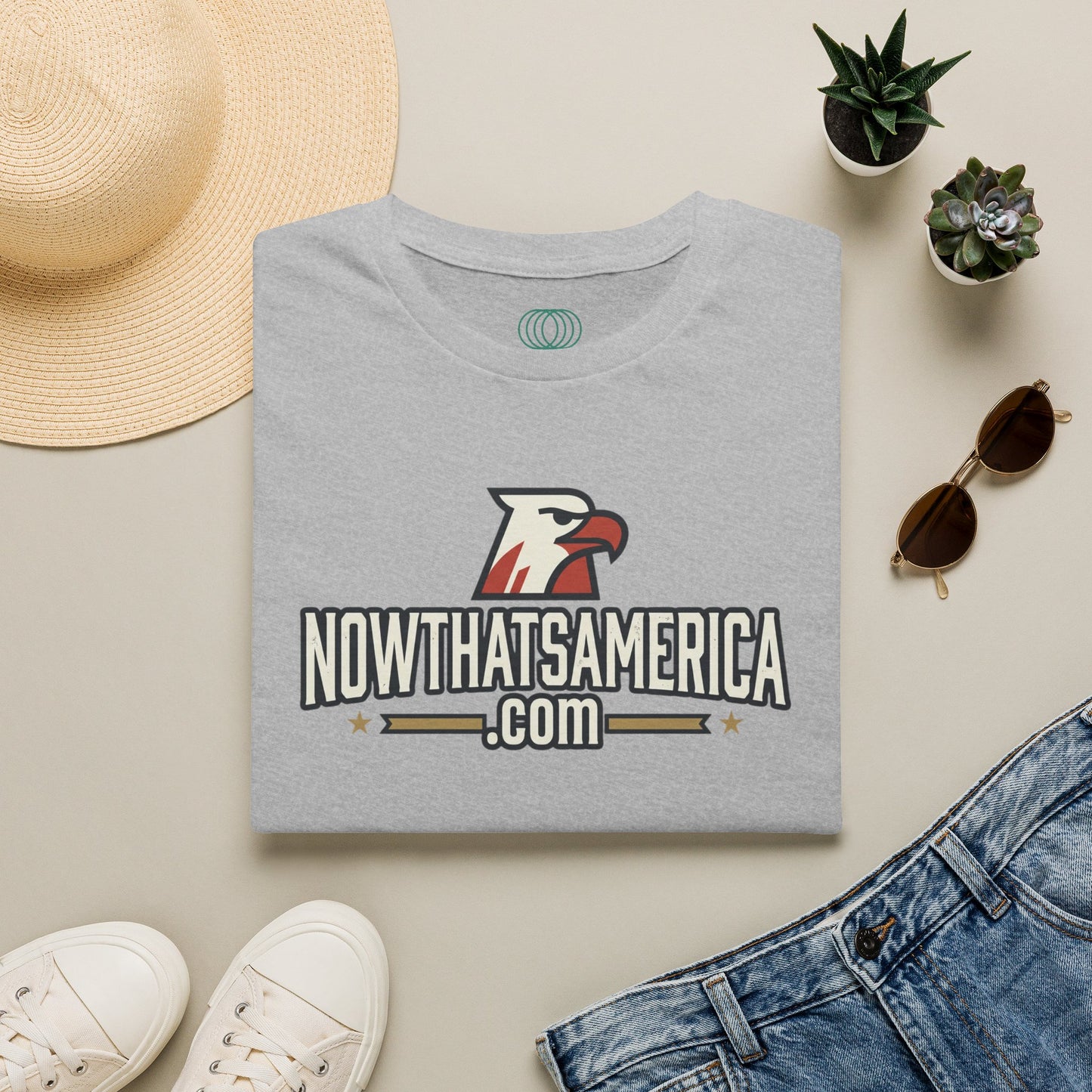 Certified Wage Slave T-Shirt — NowThatsAmerica.com Eagle Logo Tee