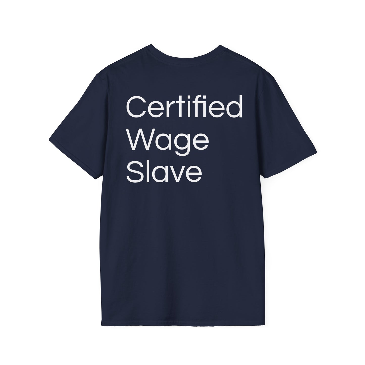 Certified Wage Slave T-Shirt — NowThatsAmerica.com Eagle Logo Tee