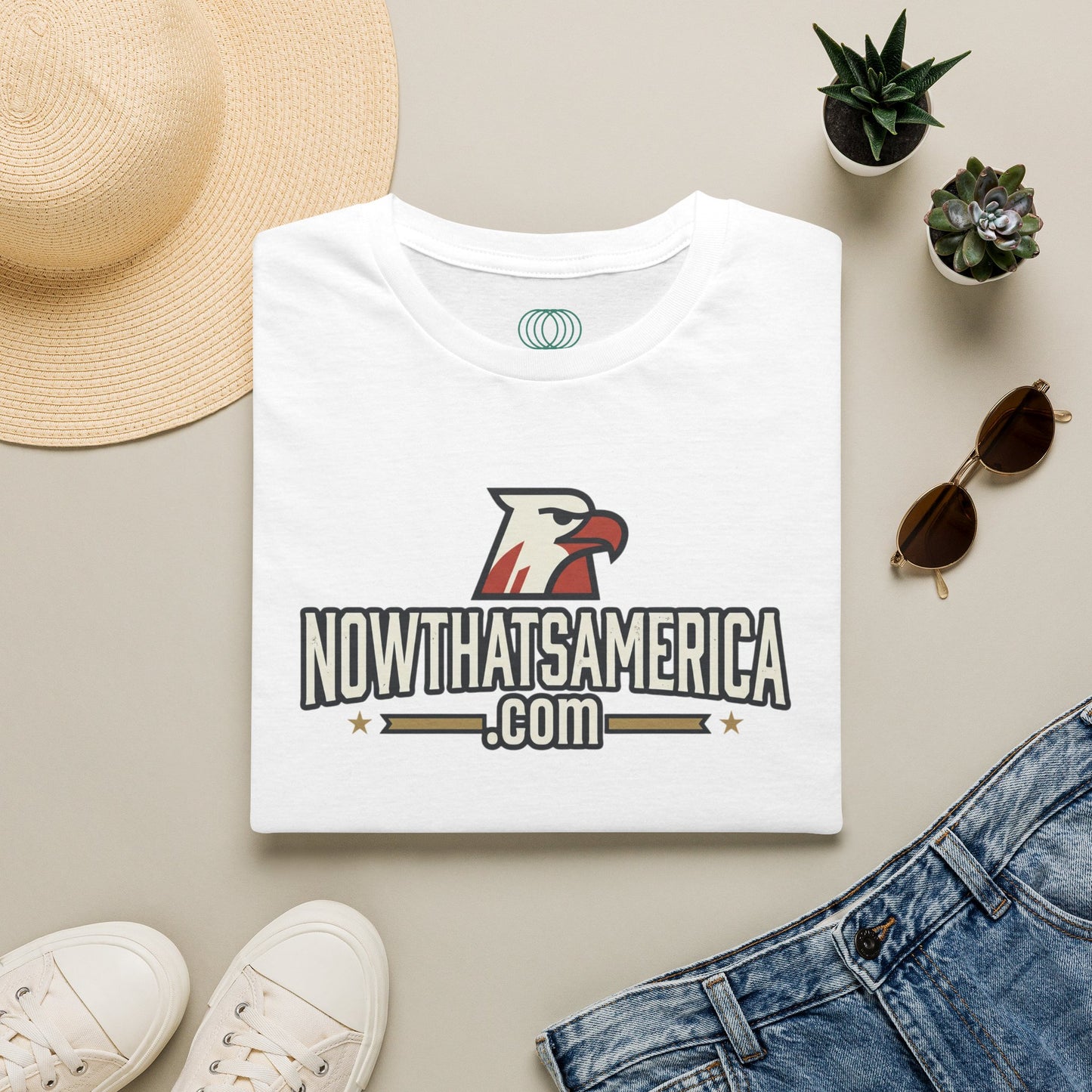 Certified Wage Slave T-Shirt — NowThatsAmerica.com Eagle Logo Tee