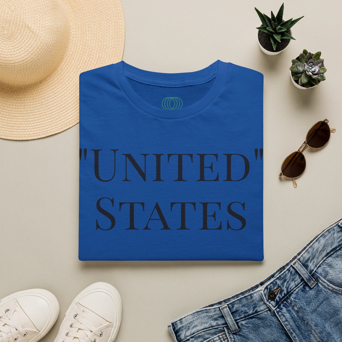 T-Shirt — “UNITED” States Minimalist Patriotic Tee
