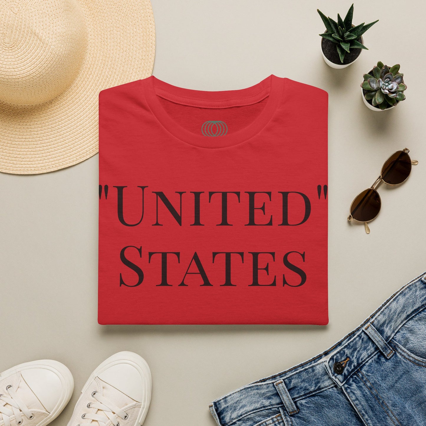 T-Shirt — “UNITED” States Minimalist Patriotic Tee